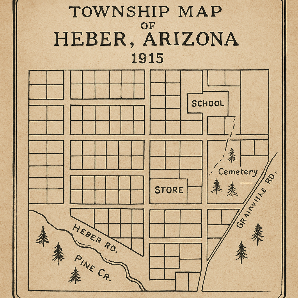 Heber Historic Map (1915)